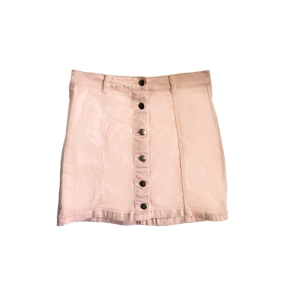 No Brand Dresses & Skirts - Mini Buttons Dusty Pink Skirt